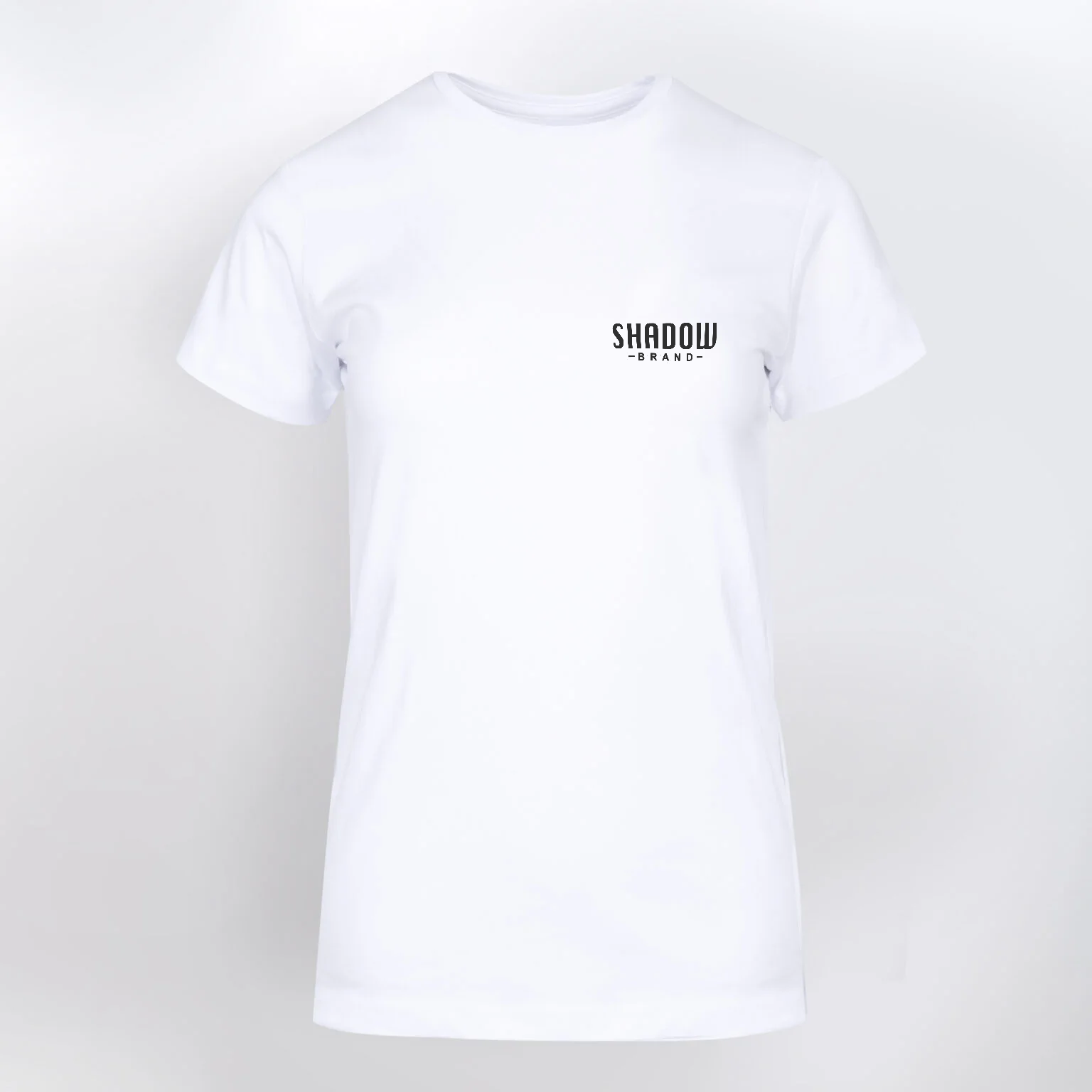 Projekt 2 Klasyczna biała koszulka bawełniana – nadruk z przodu